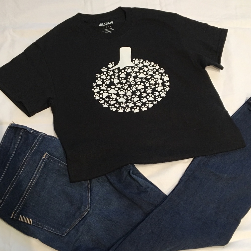 Custom Pawprint Halloween Fall Shirt